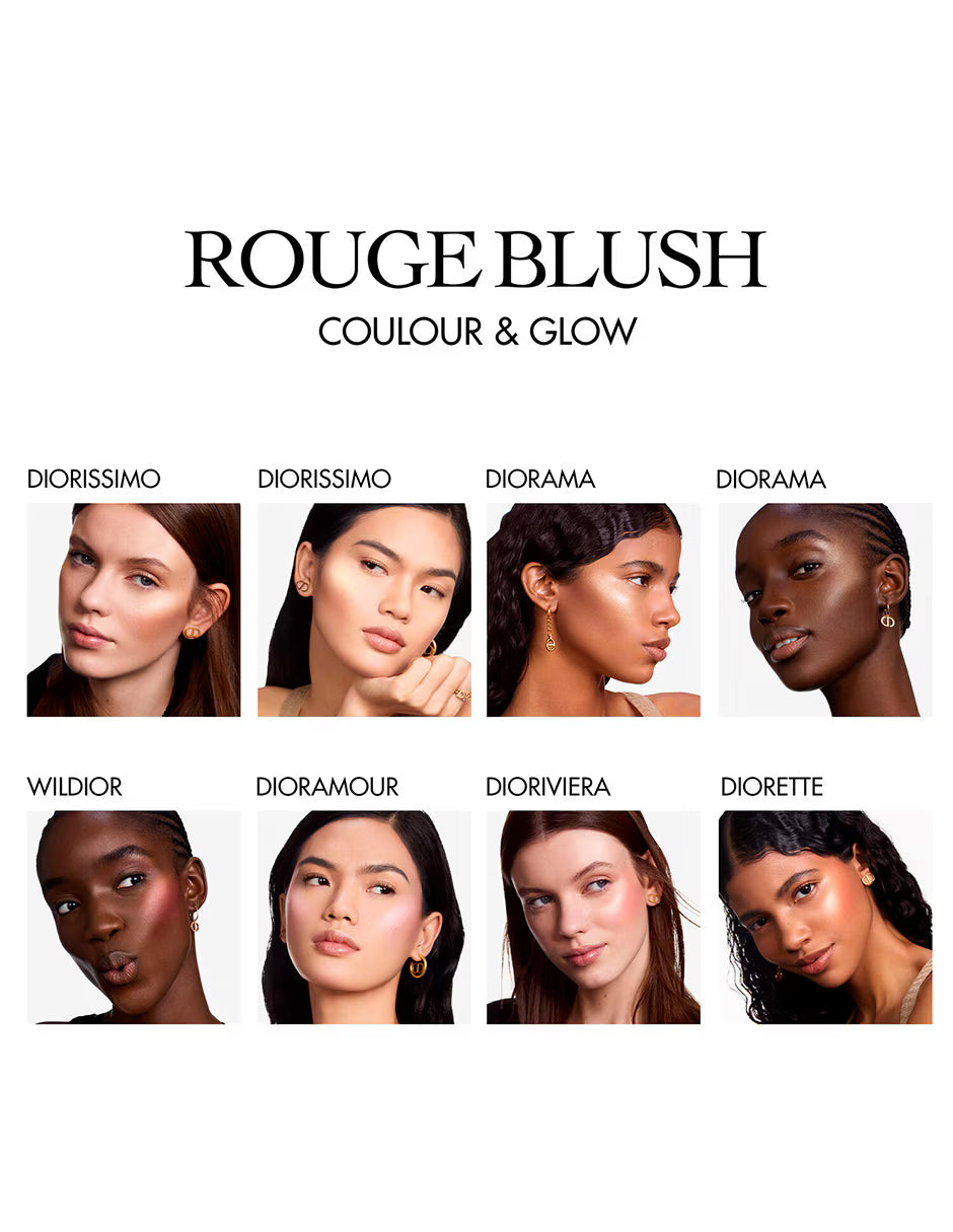 Blush en polvo compacto Forever 100 Diorissimo (dúo de color e iluminador)