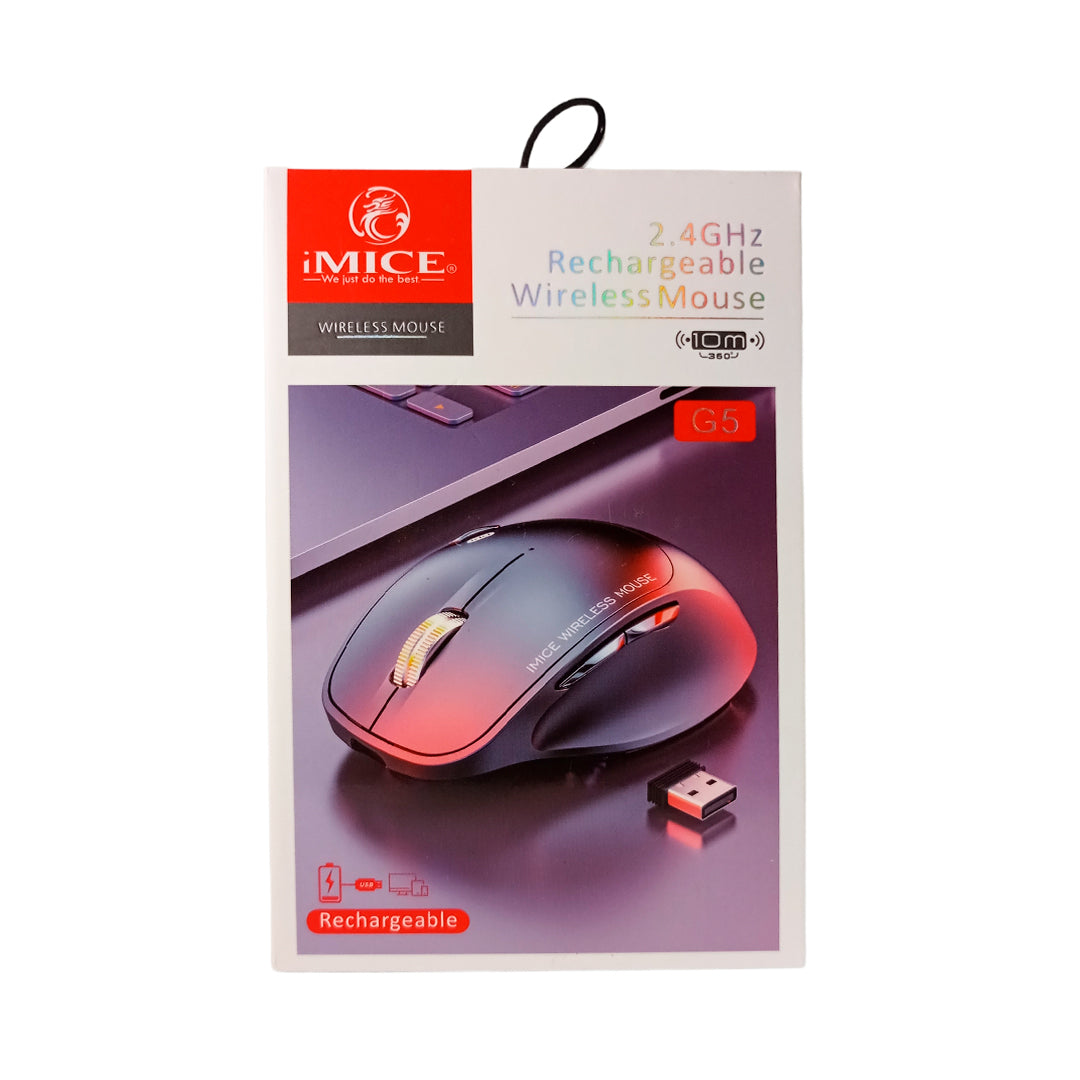 Mouse Inalámbrico iMICE G5 Recargable