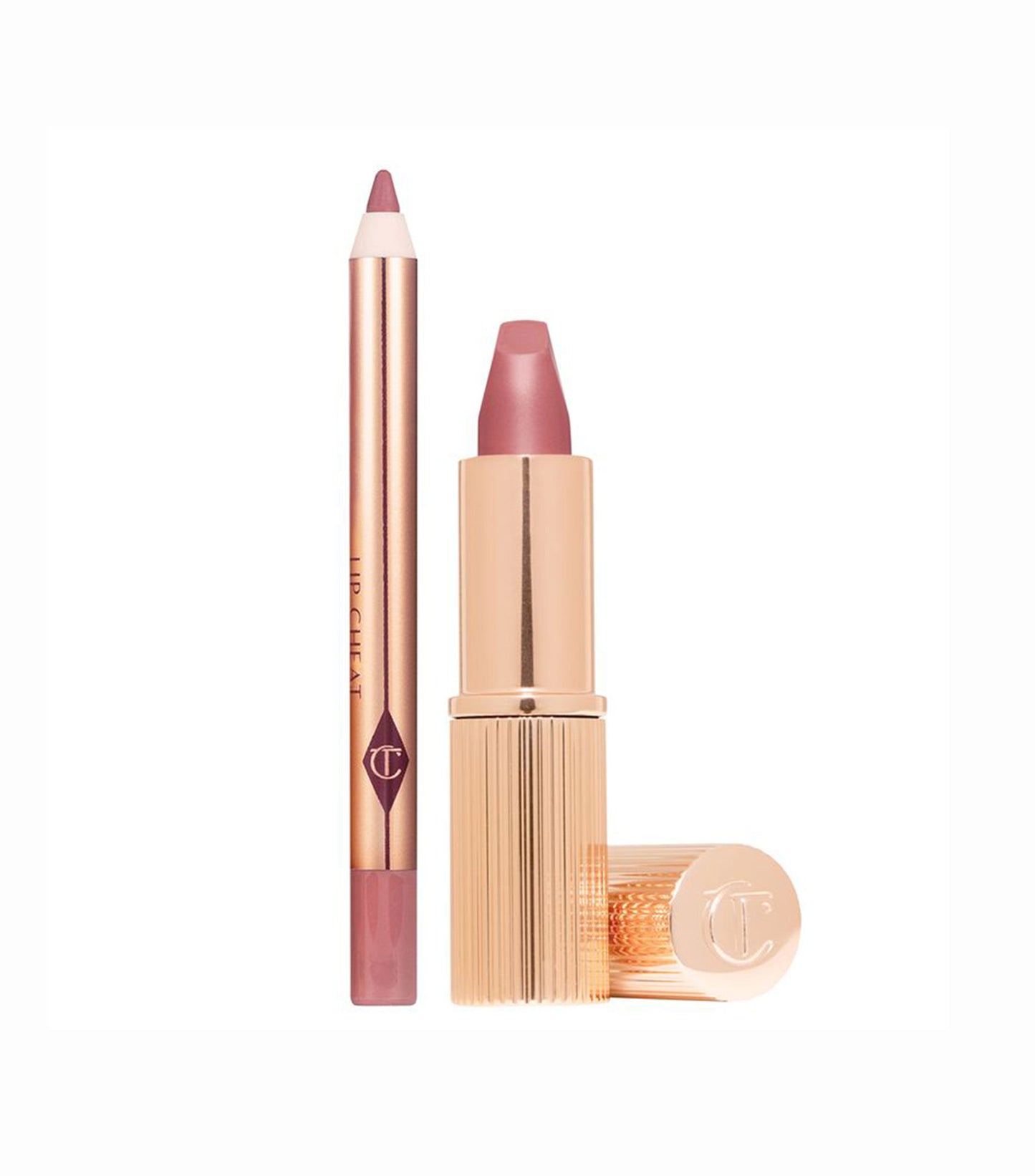 Charlotte Tilbury pillow talk duo set travel size (dúo de maquillaje para labios)