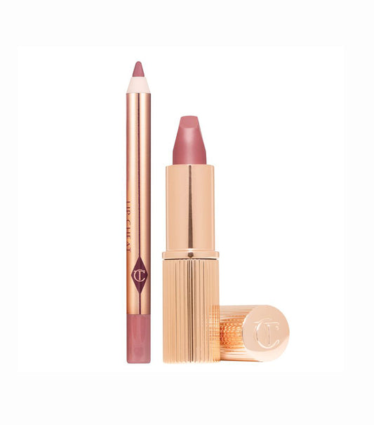 Charlotte Tilbury pillow talk duo set travel size (dúo de maquillaje para labios)