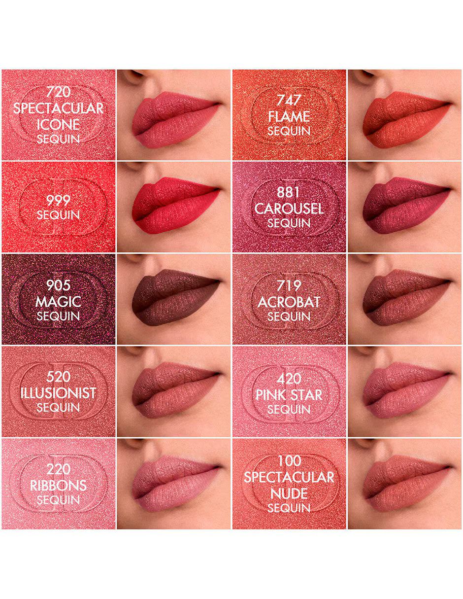 Dior Labial Duo Brillante Rouge  220 Ribbons