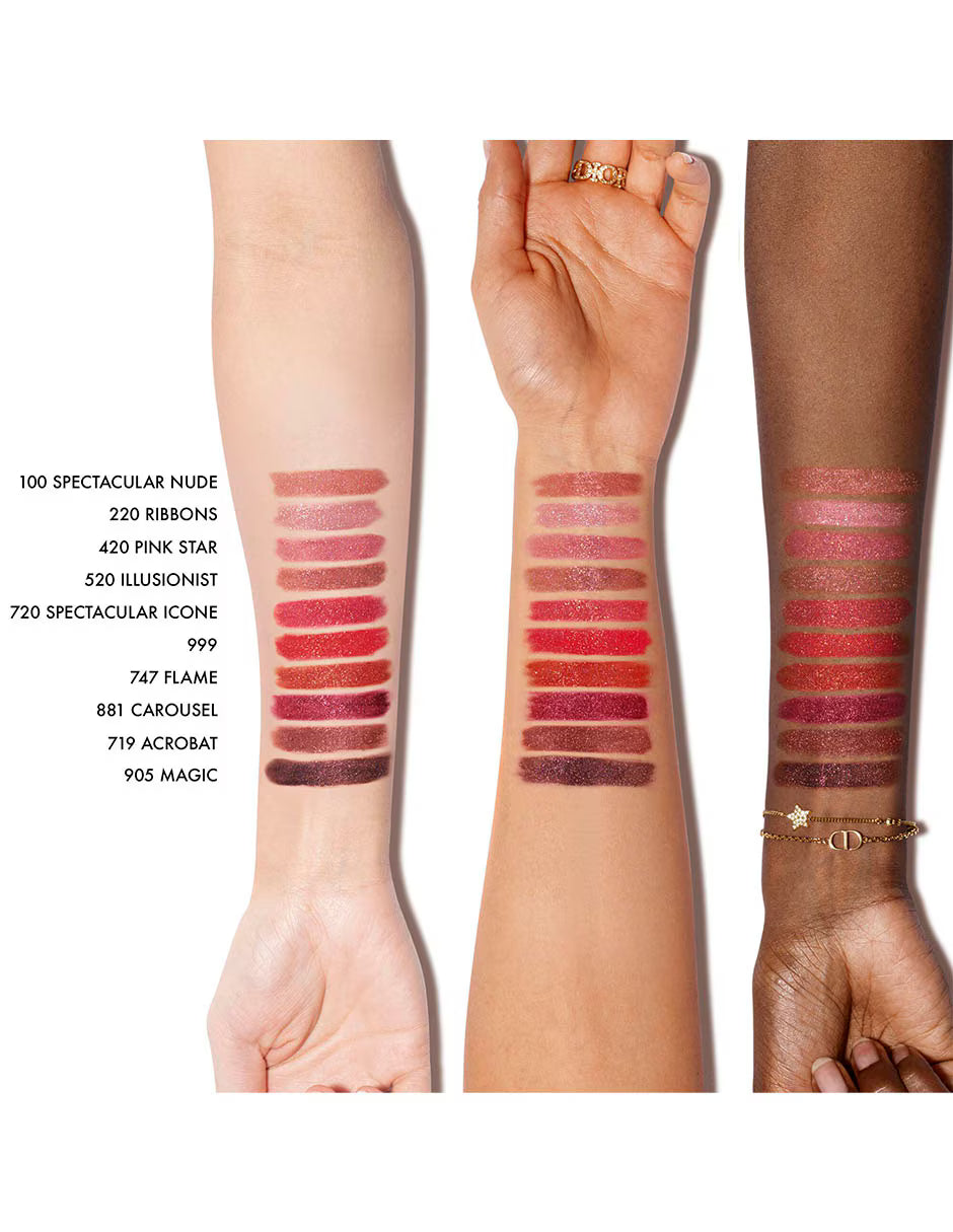 Dior Labial Duo Brillante Rouge  220 Ribbons