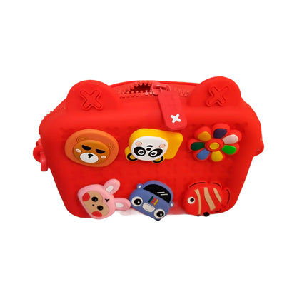 Bolsa Infantil De Silicona Con Correa