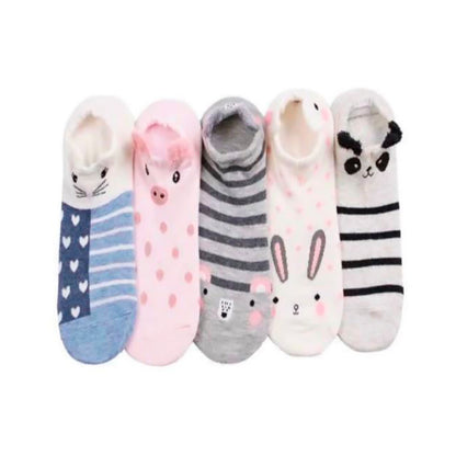 Calcetín Tin- Protector Para Dama Con Orejitas 12 Pares