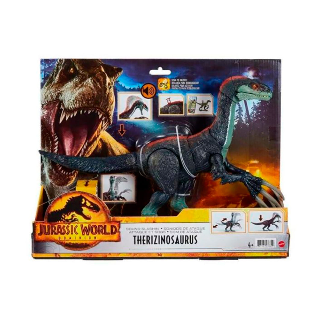 Dinosaurio Therizinosaurus - Jurassic World con Movimientos y Sonido